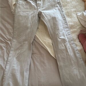 Brandy Melville Low Rise Cream Flare Jeans